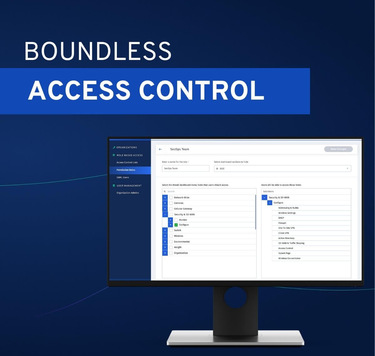 Un Contrôle D'accès Granulaire Basé Sur Les Rôles Pour Meraki | Boundless